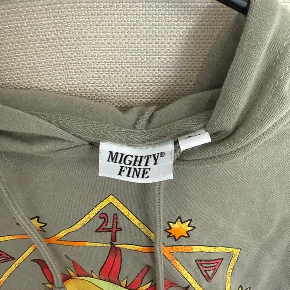 Mighty Fine Olive Sunburst Hoodie - Picture 2 of 2